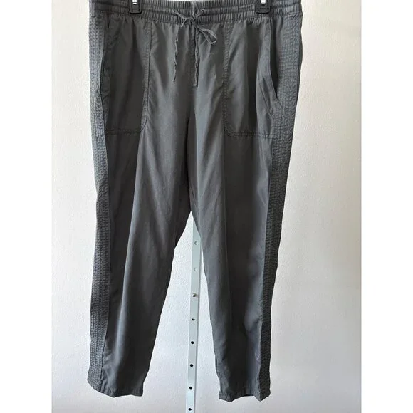 Banana Republic Pants Sz Large Quiet Luxury Jogger Gray Tencel Lyocell Eco Comfy - Picture 10 of 12